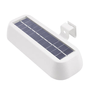 Lampa solara LED dreptunghiulara pentru perete Flippy, 18 x 7 cm, senzor miscare, 6V, ABS, 2200mAh, rezistent la apa, culoare lumina alb rece, alb-0