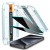 Set 2 folii sticlă Spigen Glas.tR EZ Fit Privacy pentru iPhone 15 Pro – cu kit de montare