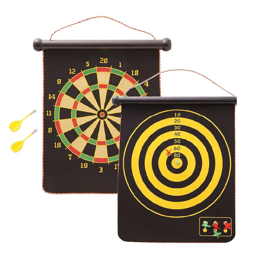 Set Joc Darts Flippy, Doua Fete pentru Joc, 6 Sageti Incluse, Magnetic, Dimensiuni 37 x 40 cm, Design clasic, Multicolor-0