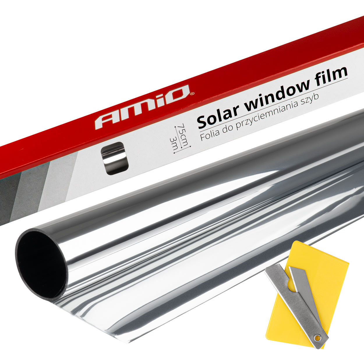 Folie tip oglinda pentru geamuri Silver 0.5x3m(15%)-1