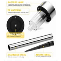 Set 10x Lampa solara gradina, LED , exterior, IP 44, H 30 cm