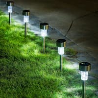 Set 10x Lampa solara gradina, LED , exterior, IP 44, H 30 cm
