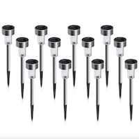Set 10x Lampa solara gradina, LED , exterior, IP 44, H 30 cm