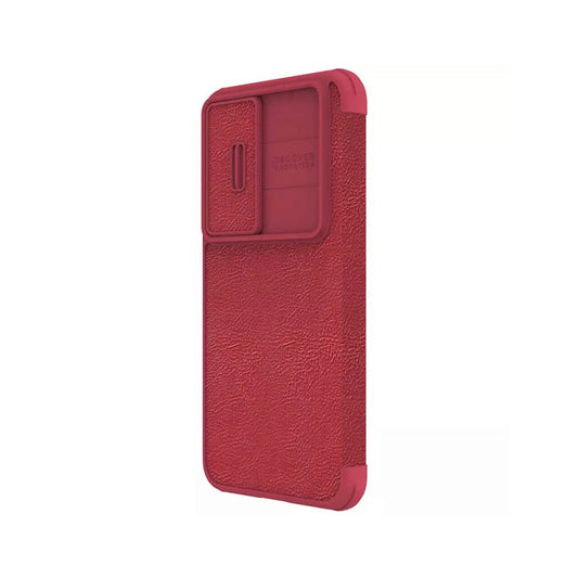 Husa Nillkin QIN Leather PRO pentru Samsung Galaxy S23 Plus, Roșu