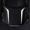 Set 2 stickere autoadezive Tuning, model "Hood Stripes V2", dimensiune 100 x 26 cm, culoare Alba-0
