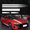 Set 5 stickere autoadezive Tuning, model "Racing Stripes V1", dimensiune 190 cm, culoare Alba-0