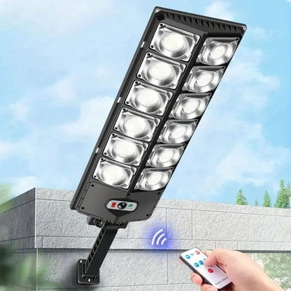 Lampa solara stradala W789A-6 cu 12 casete, 150 W, IP65