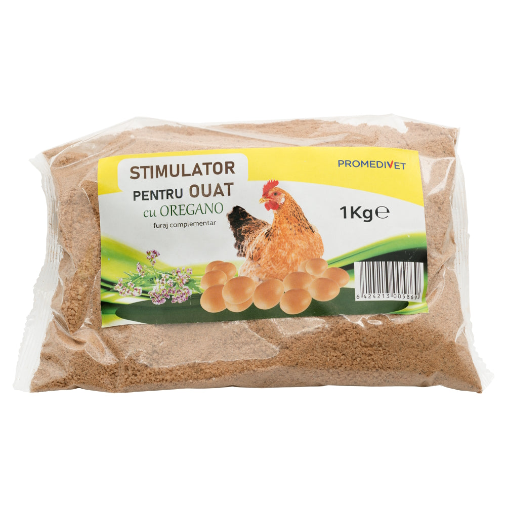 OFERTA 1+1 (2KG) Stimulator pentru ouat cu oregano | Supliment natural pentru păsări