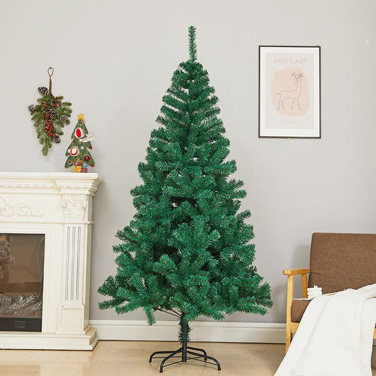 Brad de Craciun artificial cu suport inclus Flippy, 180 cm, 600 ramuri/varfuri, material plastic, suport clasic, fara iluminare, utilizat pentru interior/exterior, verde-1