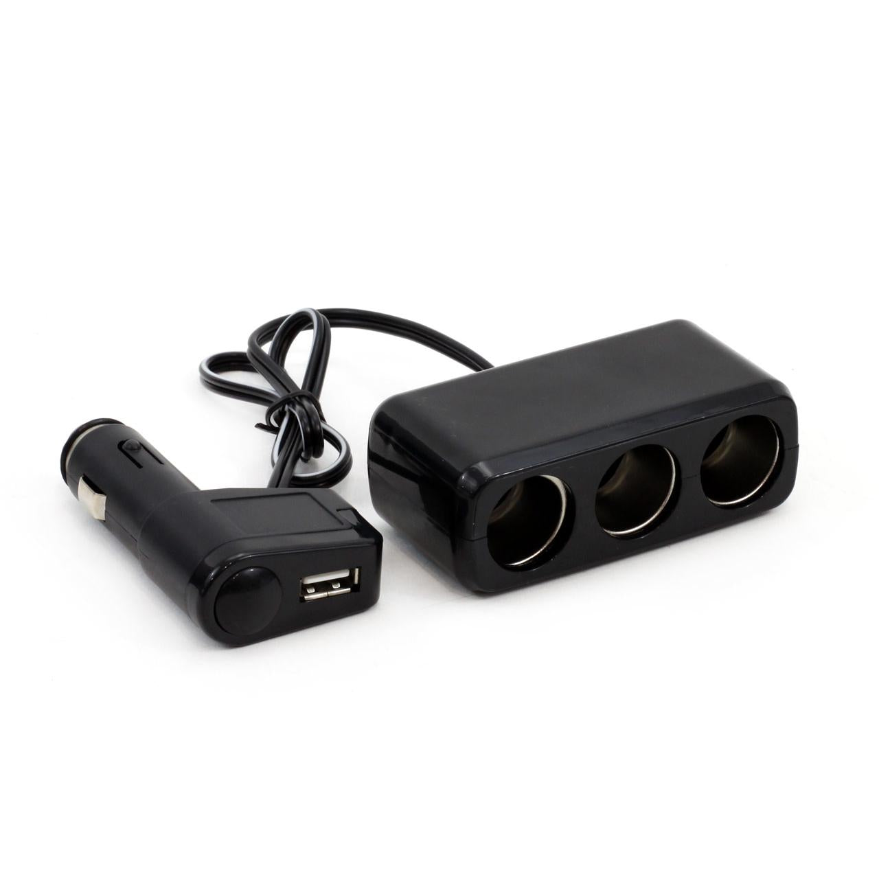 Splitter bricheta auto SOC2 3+1 USB-0