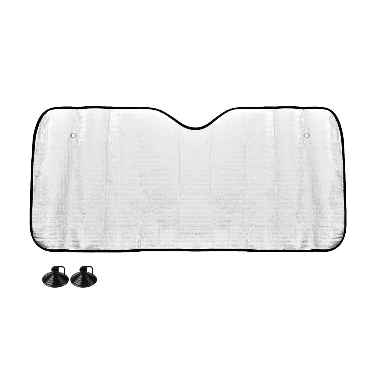 Parasolar parbriz argintiu din spuma EPE 150x80 cm-0
