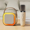 Boxă Portabilă Wireless cu Lumini LED, Funcție Audio și Microfon Karaoke BT Wireless