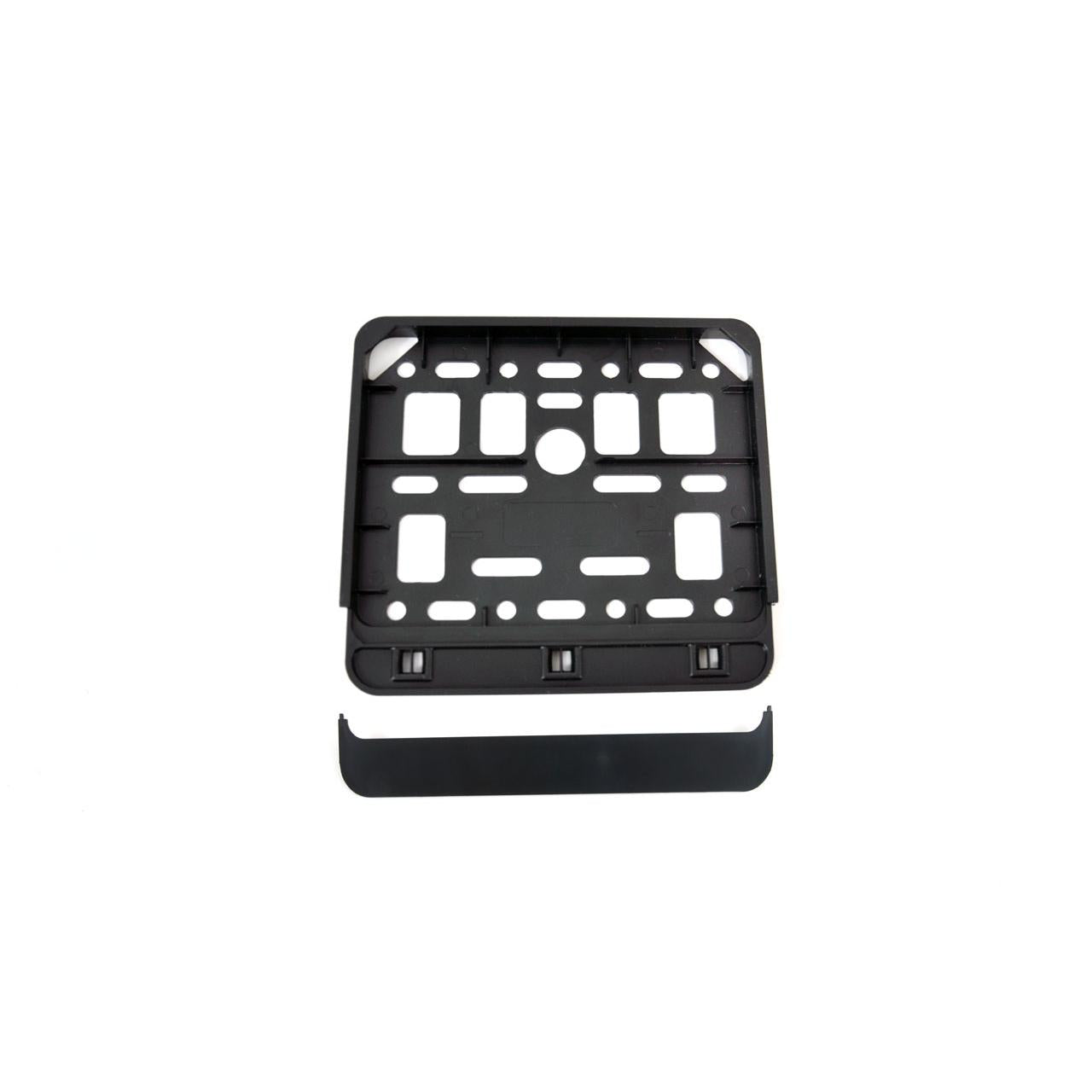 Suport numar inmatriculare negru pentru scooter 11.4 x 14cm-0