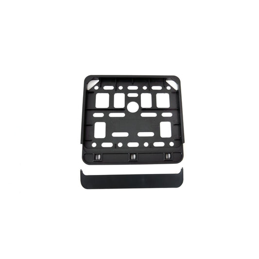 Suport numar inmatriculare negru pentru scooter 11.4 x 14cm-0