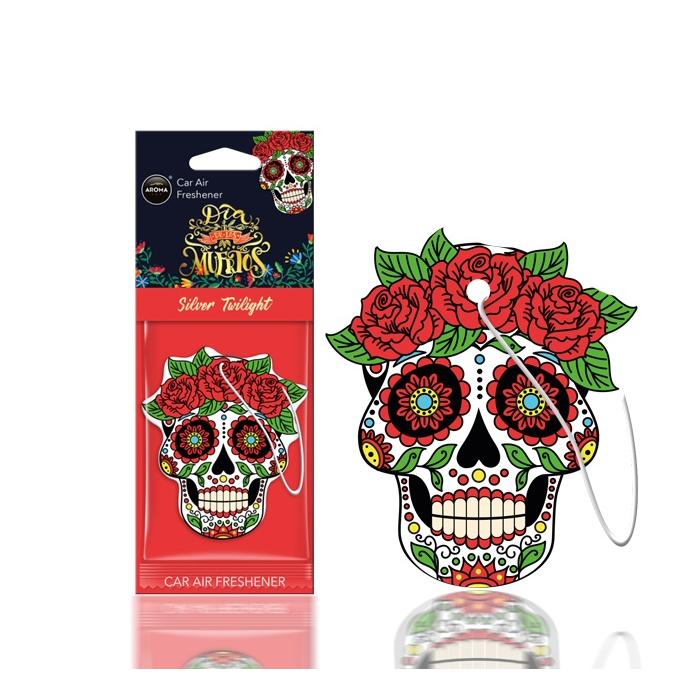 Odorizant Auto AROMA DIA DE LOS MUERTOS Silver Twilight-0