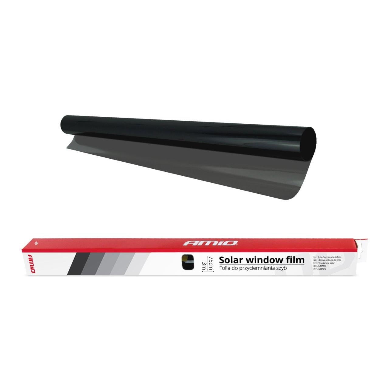 Folie fumurie pentru geamuri Mega Dark Black 0.75 x 3m (1%)-2