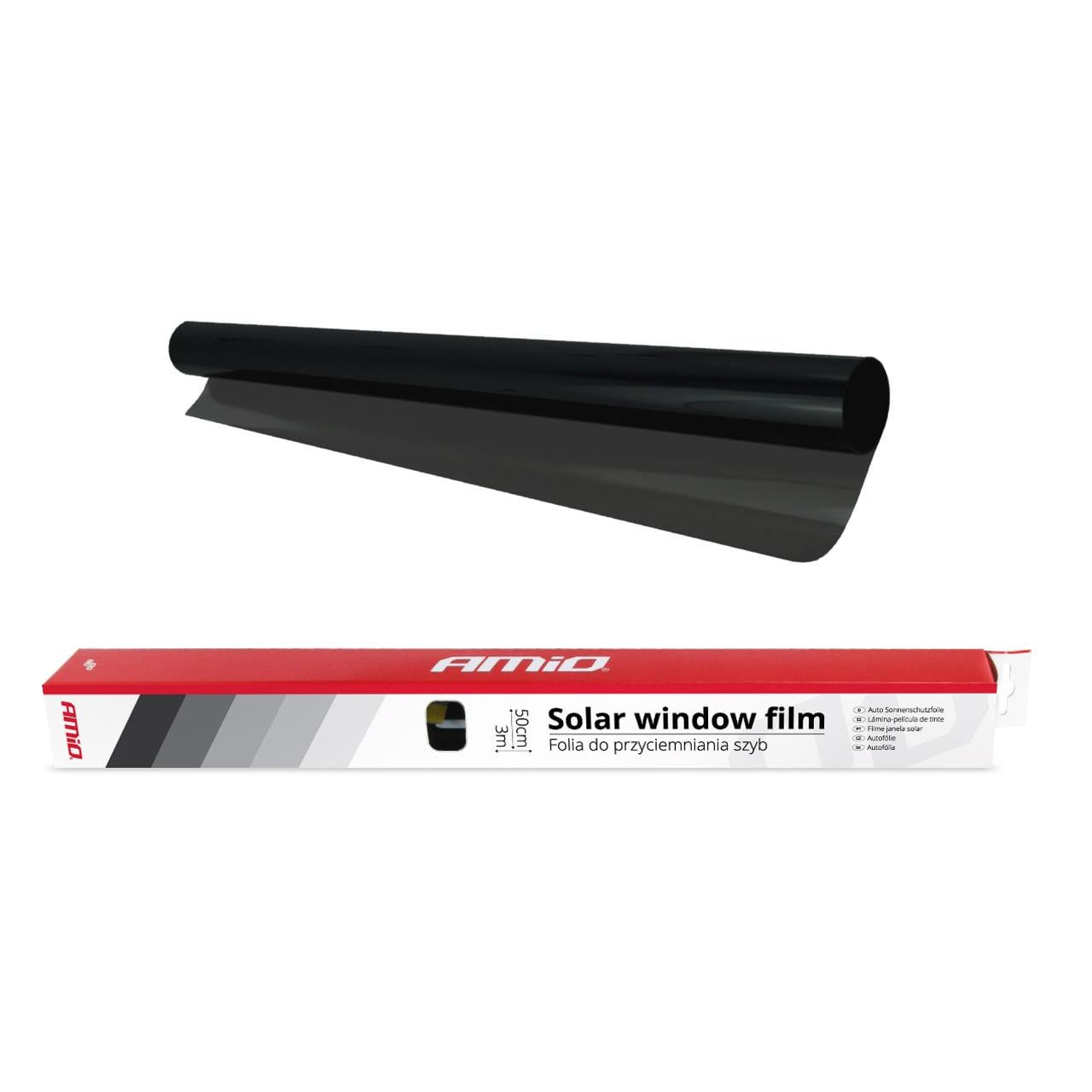 Folie fumurie pentru geamuri Super Dark Black 0.5 x 3m (5%)-2