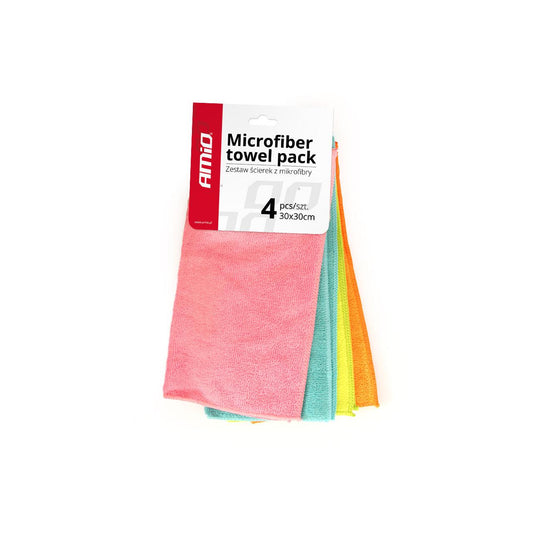 Set lavete microfibre 4 buc 30x30 cwash-02-0