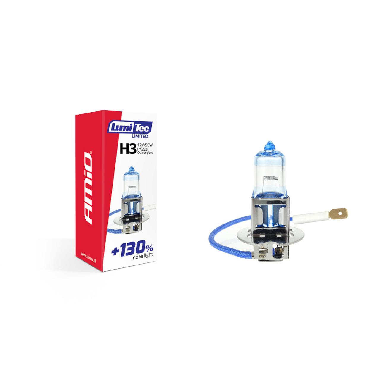 Bec halogen H3 12V 55W LumiTec LIMITED + 130%-0