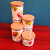 Cutii Depozitare Alimente din Plastic Rezistent cu Capac Ermetic și Design de Bambus - Modele Cilindrice