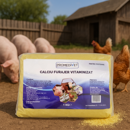 Aditiv Îngrășare Animale – Calciu Furajer Vitaminizat
