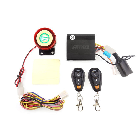 Alarma motocicleta cu functie "pornire motor"  telecomenzi MCA14-0
