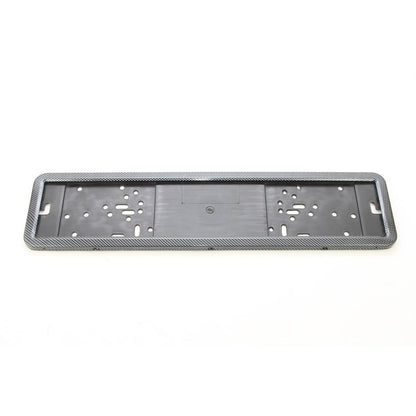Suport numar inmatriculare INOX + finisaj CARBON, LPF 002-1