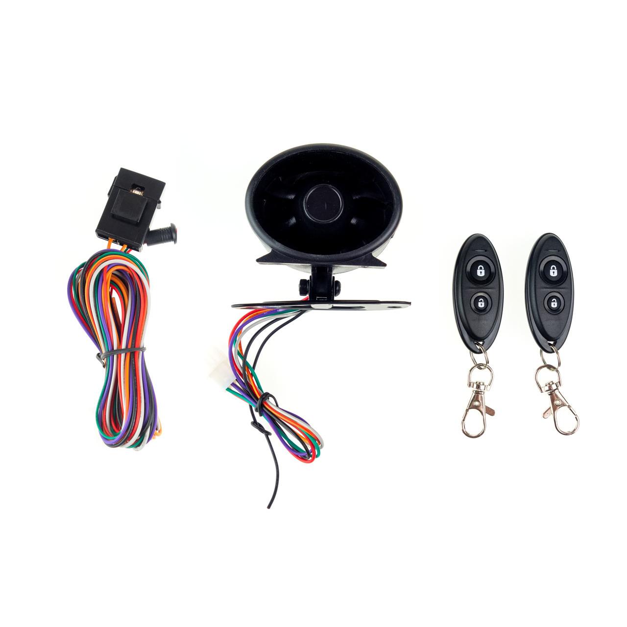 Sistem Alarma auto MINI cu  doua telecomenzi-0