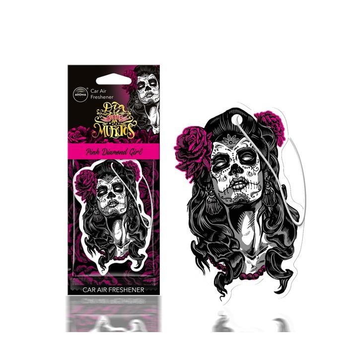 Odorizant Auto AROMA DIA DE LOS MUERTOS Pink Diamond Girl-0