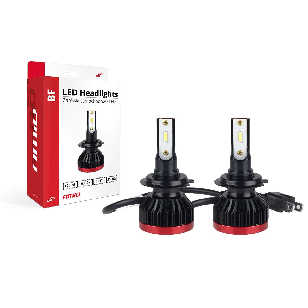 Becuri auto LED BF Series AMiO compatibil H7, destinat competitiilor auto sau off-road-0