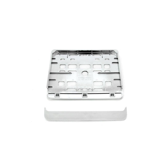 Suport numar inmatriculare cromat pentru motocicleta 15 x 19cm-0