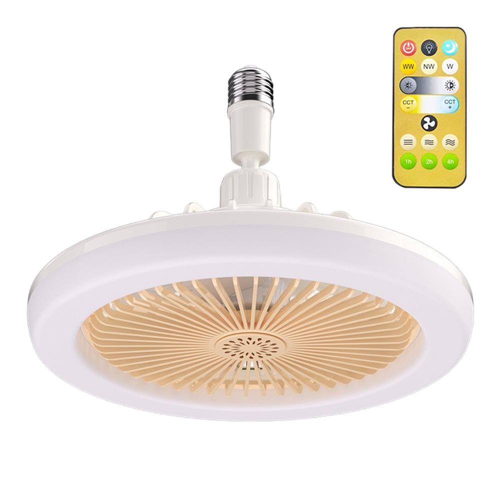 VENTILATOR DE TAVAN CU TELECOMANDĂ ȘI LUMINĂ 30W LED LAMPA FAN SMART