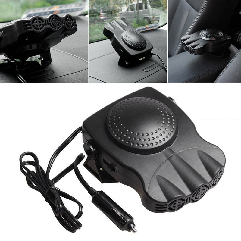 Aeroterma Auto 2in1, Ventilate, Incalzire Rapida si Dezghetare Geamuri, 12V, Putere 150W, cu mufa de bricheta-4