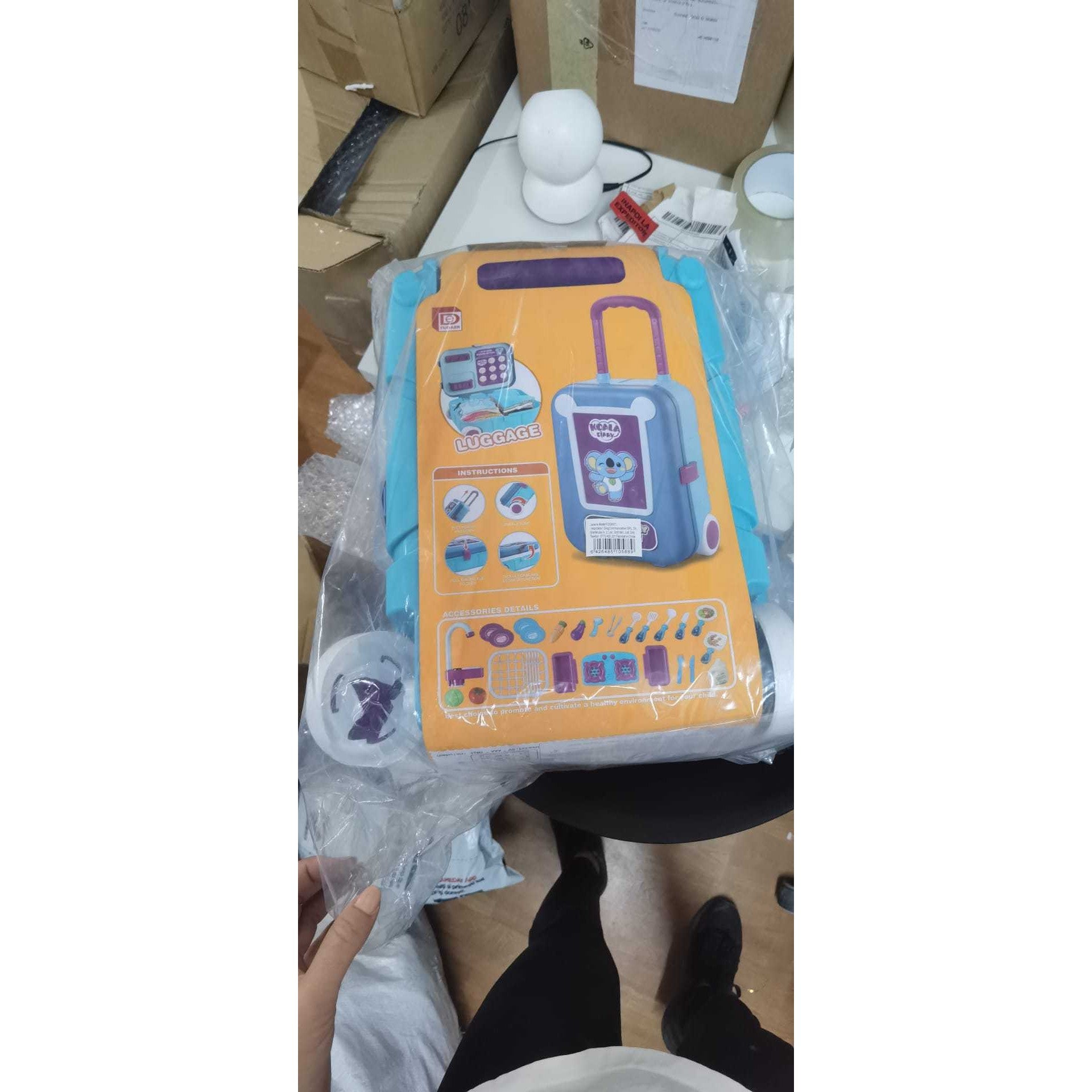 2 in 1, Valiza si mini bucatarie cu ustensile, Resigilat-7