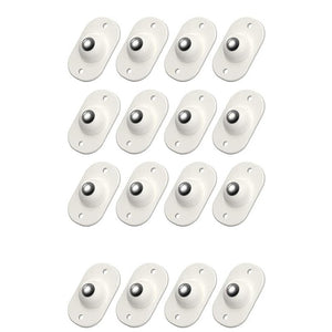 Set 16 Roti Autoadezive Universale, Flippy, pentru Mutat Mobila, Rotire 360 de Grade, Usor de Montat, ABS, 4.5x2.8x1.4 cm, Alb-0