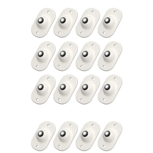 Set 16 Roti Autoadezive Universale, Flippy, pentru Mutat Mobila, Rotire 360 de Grade, Usor de Montat, ABS, 4.5x2.8x1.4 cm, Alb-0