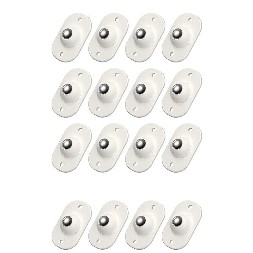 Set 16 Roti Autoadezive Universale, Flippy, pentru Mutat Mobila, Rotire 360 de Grade, Usor de Montat, ABS, 4.5x2.8x1.4 cm, Alb-0