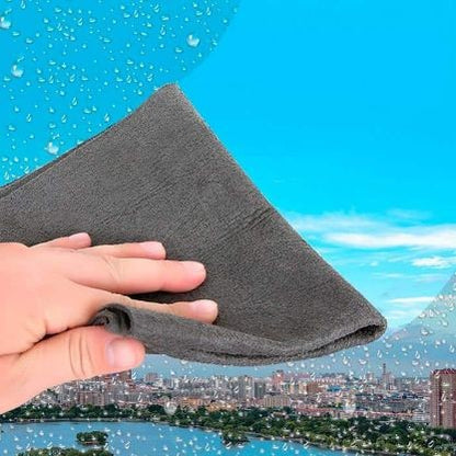 Laveta Magica din Microfibra, Flippy, pentru Stergerea Sticlei, fara Scame, Absorbanta, 20x30 cm, Gri-1