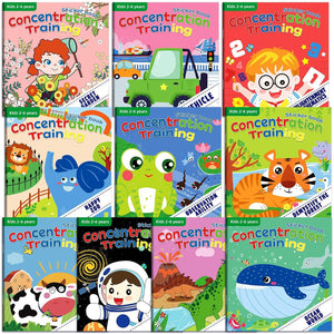 volume de carte de autocolante pentru produse noi transfrontaliere Amazon, care se concentrează pe autocolante de dezvoltare potențială, comoara de iluminare a copiilor Cartea educatie prescolar + DB01-99-0002 (set 10 volume)-0