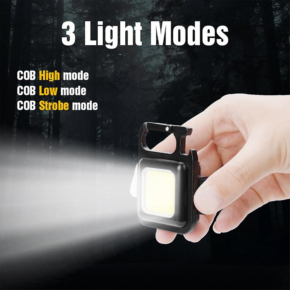 Lanternă Mini COB de 800 lumeni, portabilă si reîncărcabilă