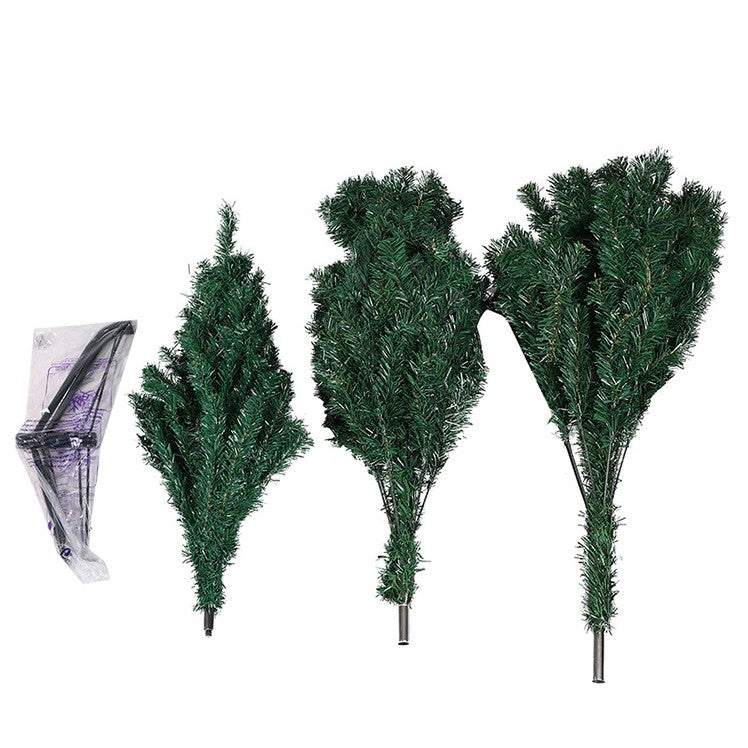 Brad de Craciun artificial cu suport inclus Flippy, 210 cm, 800 ramuri/varfuri, material plastic, suport clasic, fara iluminare, utilizat pentru interior/exterior, verde-4