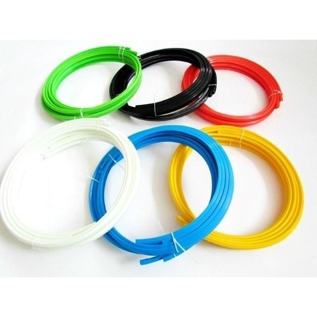 Set protectie jante, calitate Premium, 4 inele din plastic, culoare ROSU-2