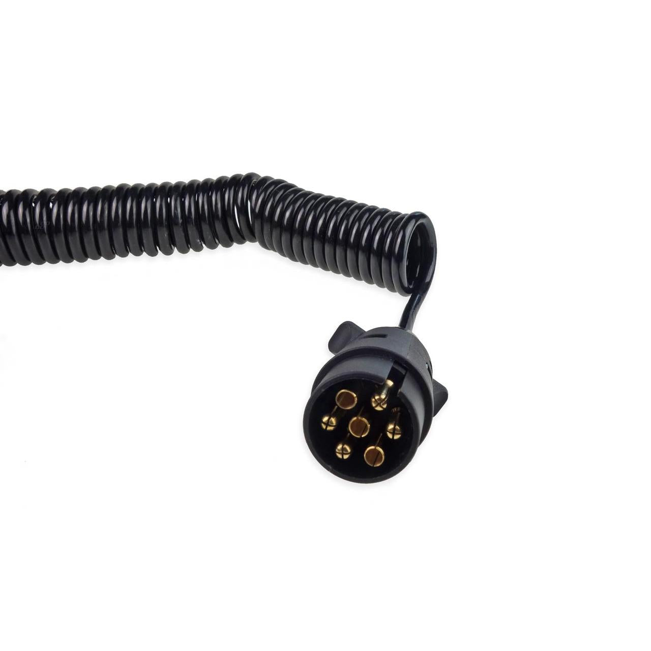 Cablu electric pentru remorca spiralat cu prize 7PIN 12V 6m-1