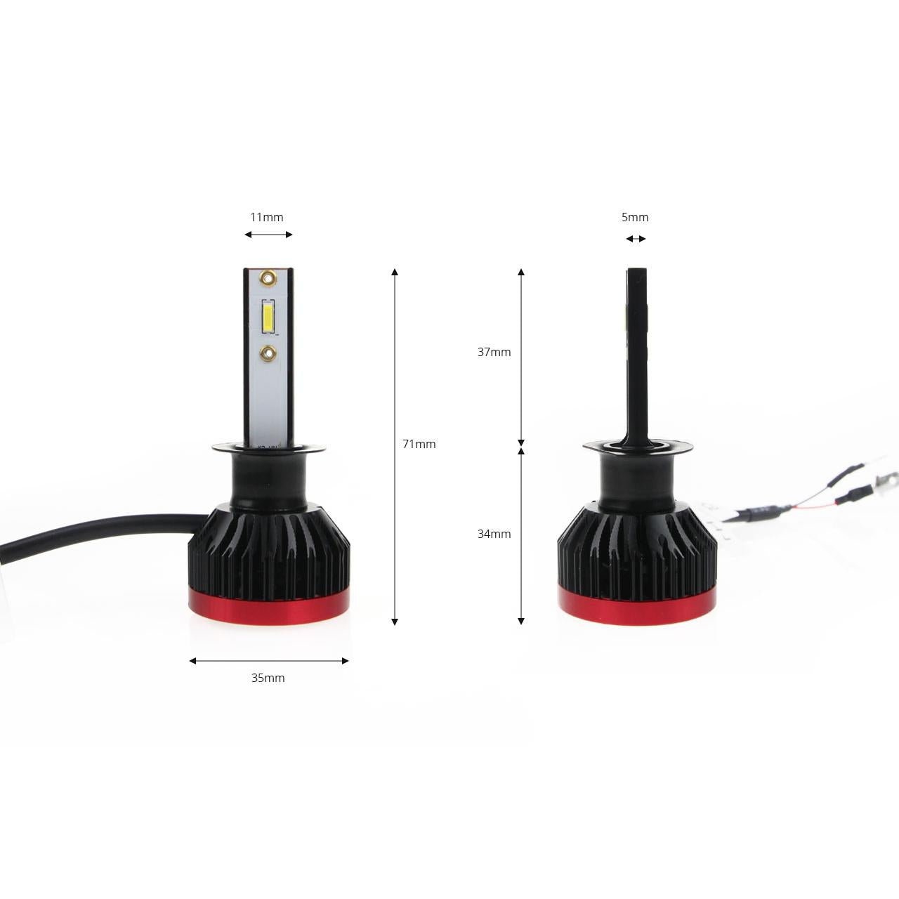 Becuri auto LED BF Series AMiO compatibil H1, destinat competitiilor auto sau off-road-1