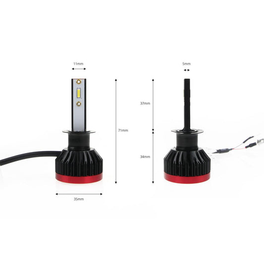 Becuri auto LED BF Series AMiO compatibil H1, destinat competitiilor auto sau off-road-1