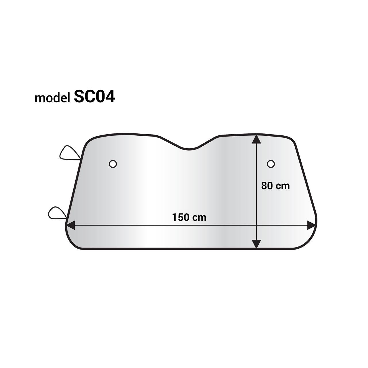Parasolar parbriz argintiu din spuma EPE 150x80 cm-1