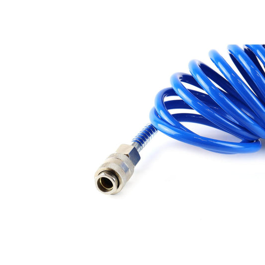 Furtun spiralat pentru aer comprimat din PE, 5 x 8mm, lungime 10m, PT-04-1