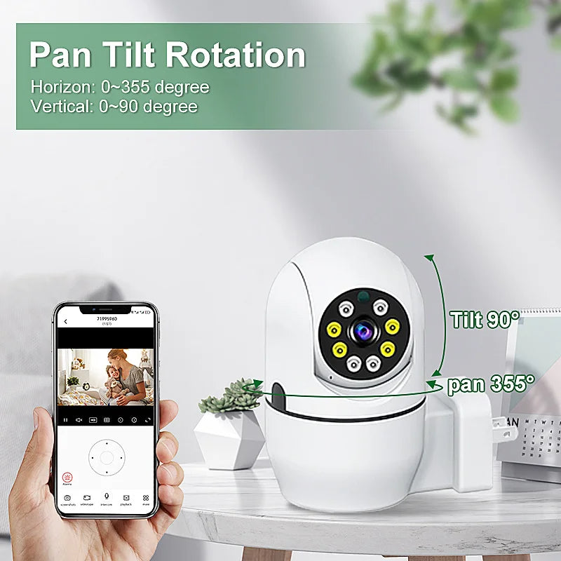 Camera Jortan WI-FI,pentru interior,cu LED uri,cu detectare automata a miscarii