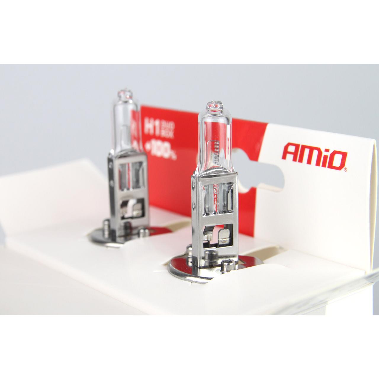 Set becuri cu halogen H1 12V 55W LumiTec SILVER + 100% DUO BOX-1