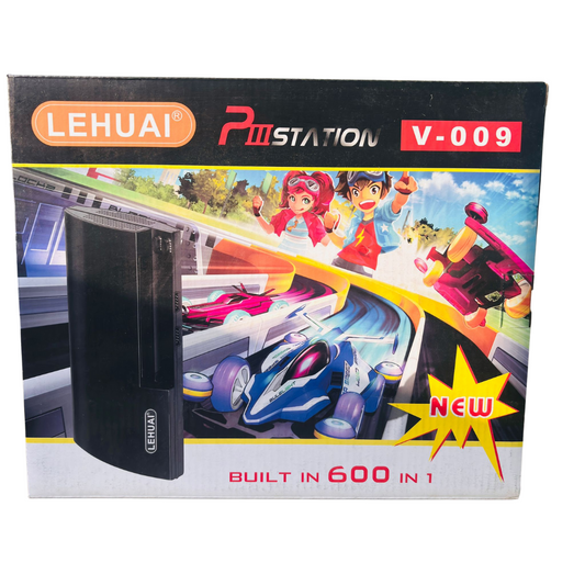 Consola Gaming LEHUAI V-009 P III STATION - 600 in 1, cu 2 controllere